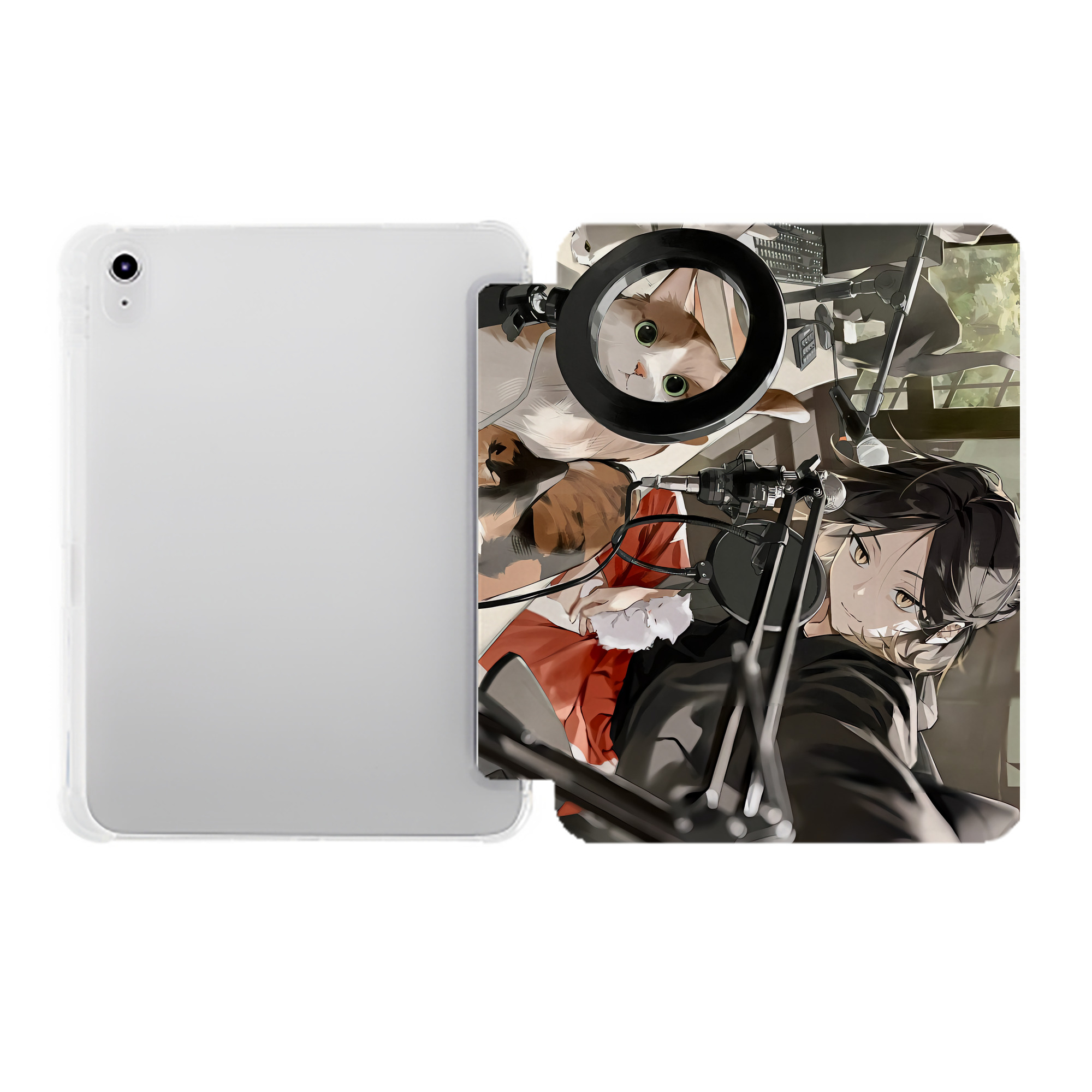 （画像用） ハイキュー!! Haikyu!! IPad ケース ペン収納付き 三つ折りスタンド PUレザー×シリコン 対応機種9.5/10.5/10.9インチ